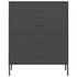 Lady Jillian -  Chest of Drawers Anthracite 80x35x101,5 cm Steel